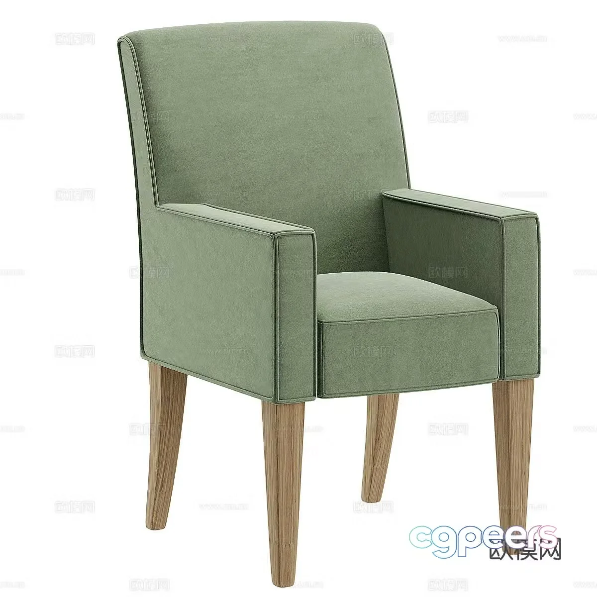 Single sofa armrest sofa 3d model