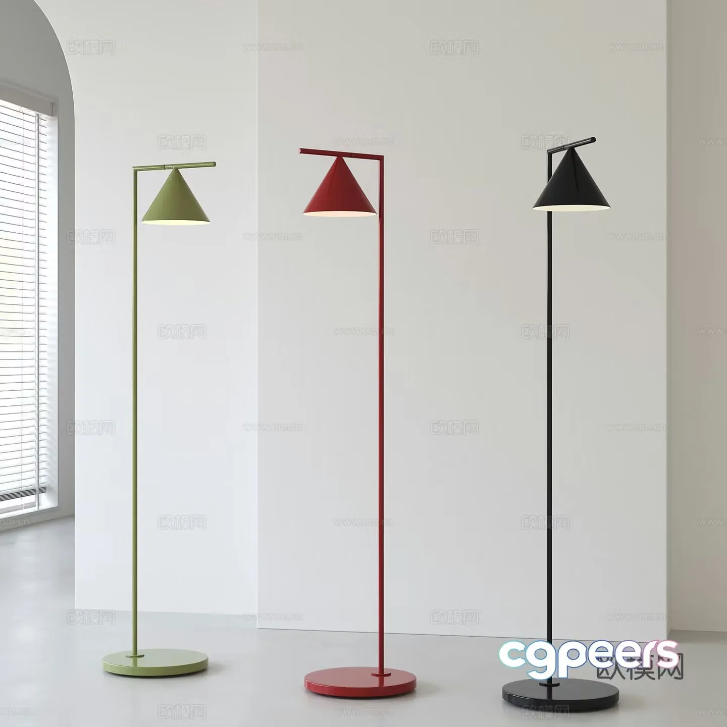 Modern minimalist floor lamp 3d model