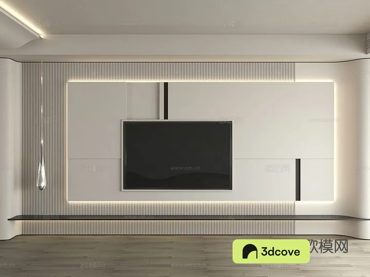 Modern TV background wall Simple TV background wall