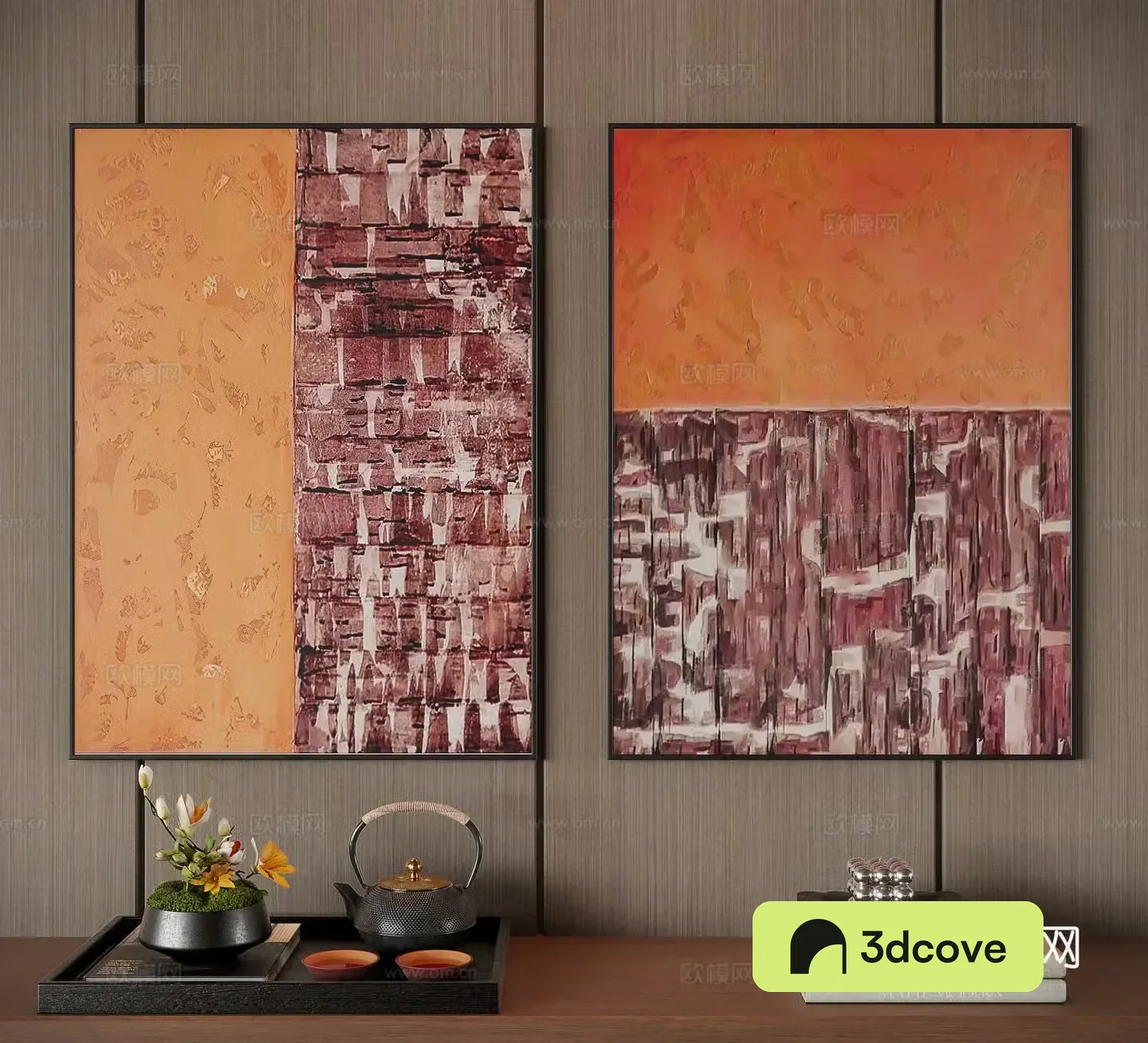 Modern Italian decorative painting