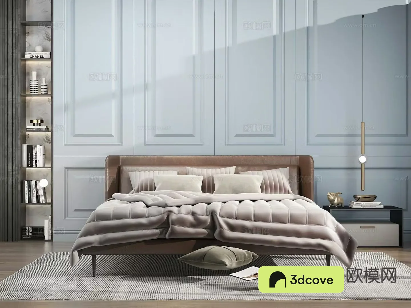 Modern double bed