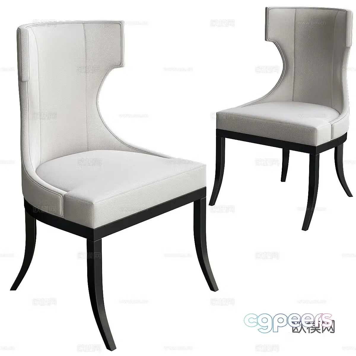 American dining chair Fabric dining chair Classical dining chair Retro dining chair Flower chair Fabric single chair Casual 3D model