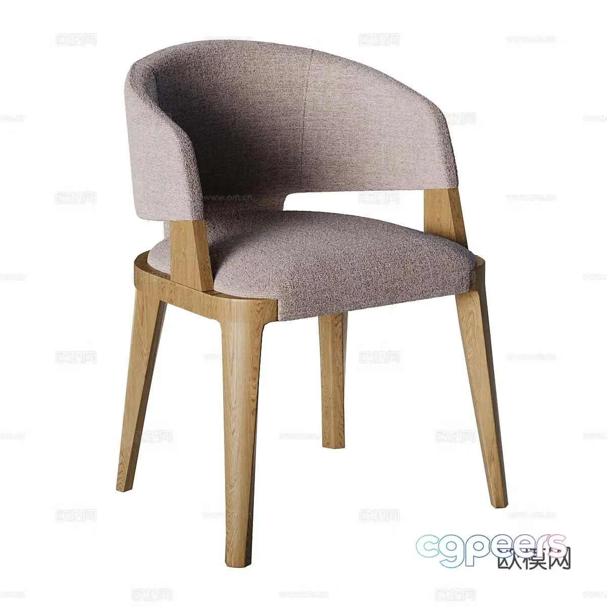 Modern chair dining chair 3d model