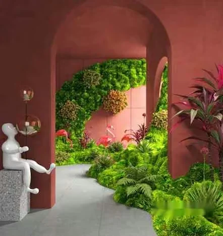 A Red Archway 3D Model – 14601 – VRAY Render