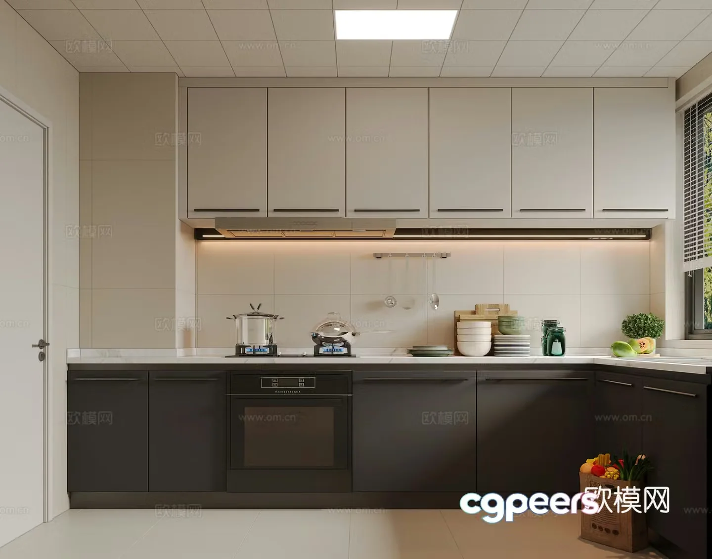 Modern kitchen 3d model