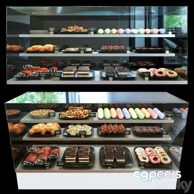 3ds Max Free – Refrigerated confectionery display case