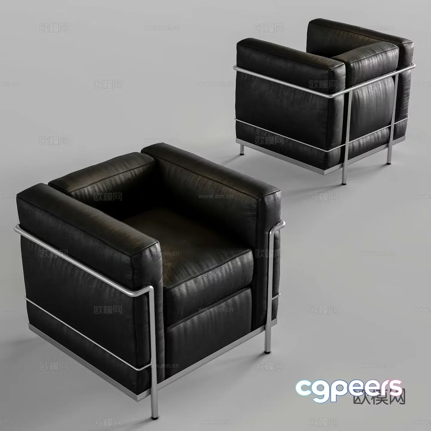 Modern single sofa 3d model