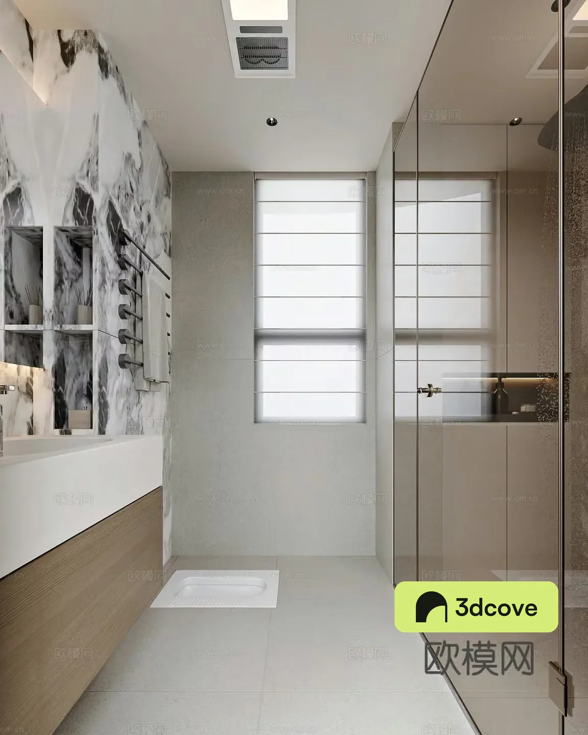 Modern style home bathroom