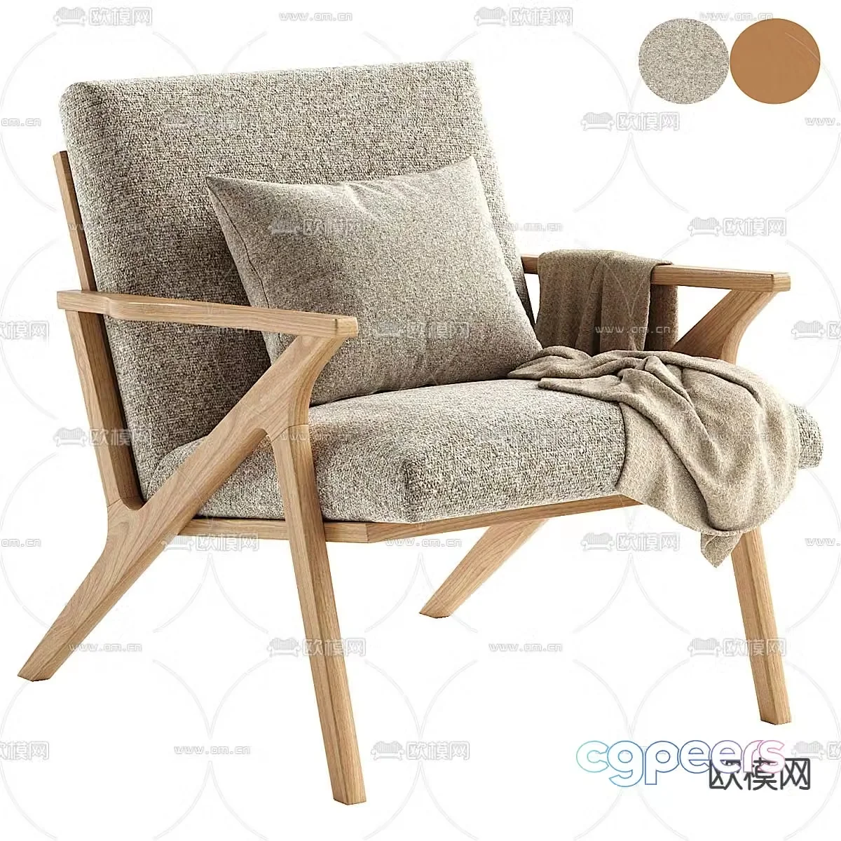 Sofa chair leisure chair 3d model