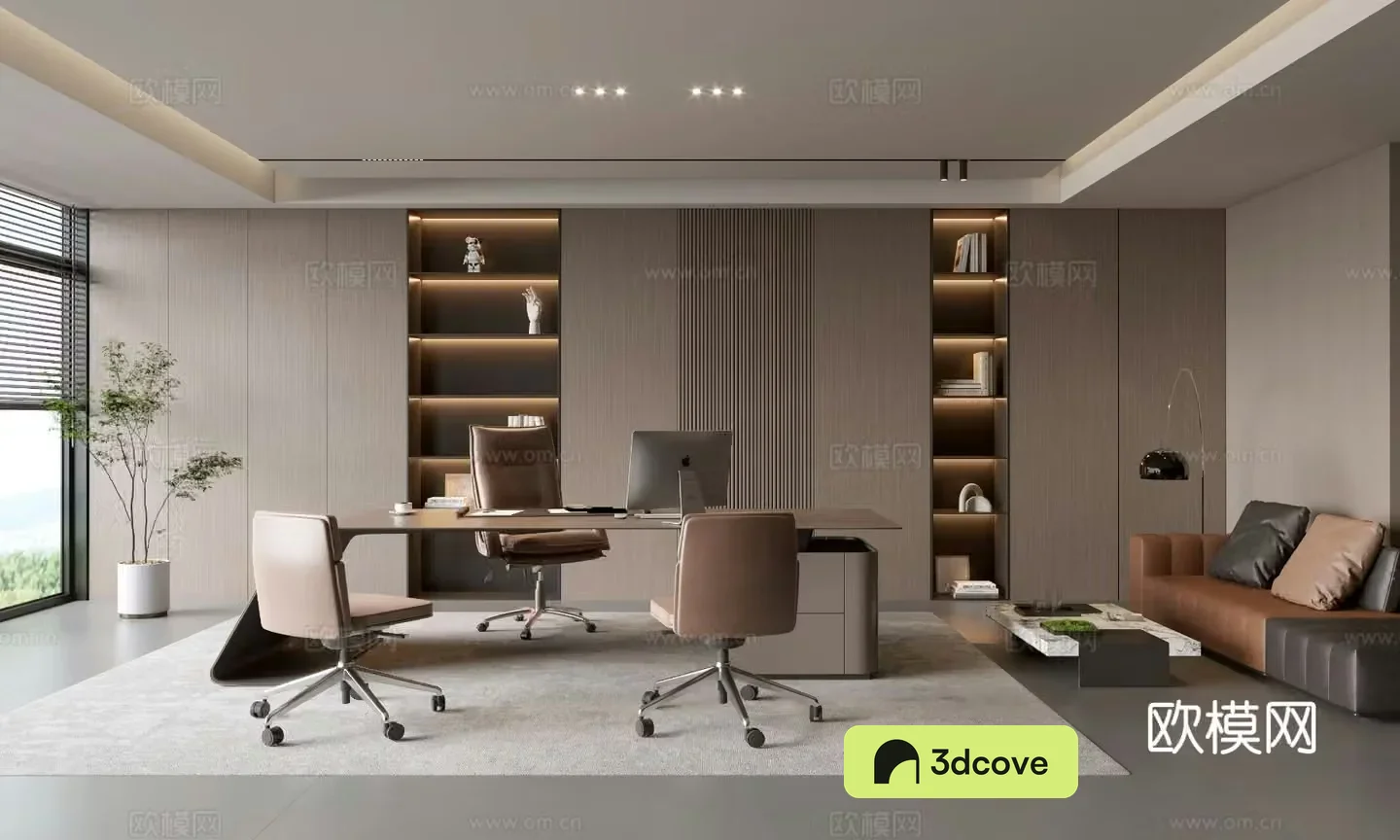 Modern Manager’s Office Chairman’s Office President’s Office Area Meeting Area