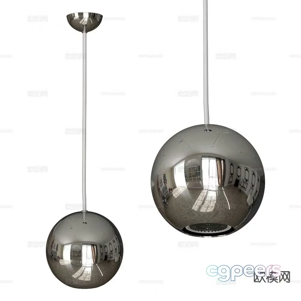 ANCARD spherical chandelier 3d model