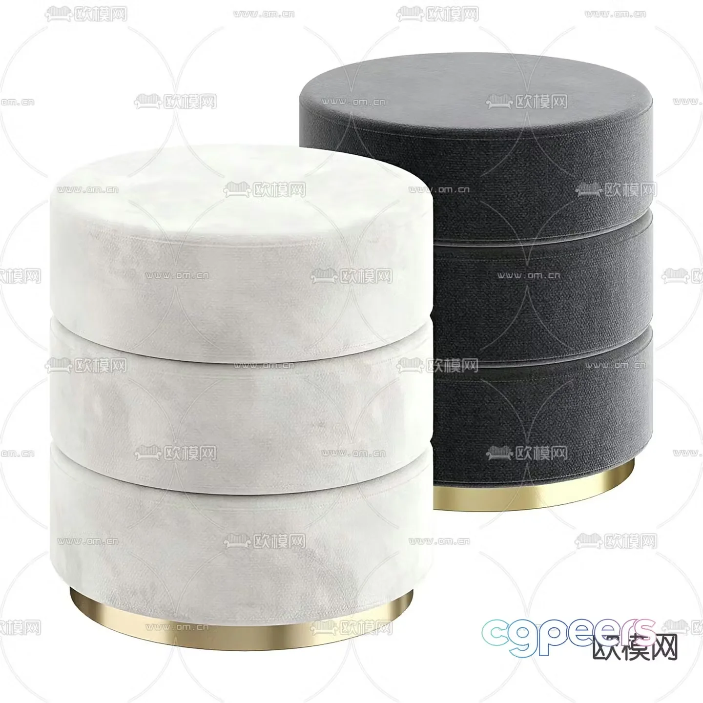 Modern stool 3d model