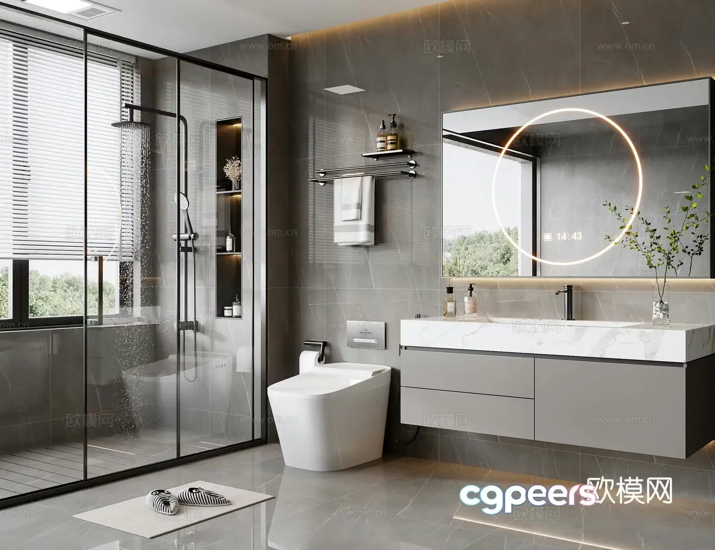 Modern bathroom 3d model