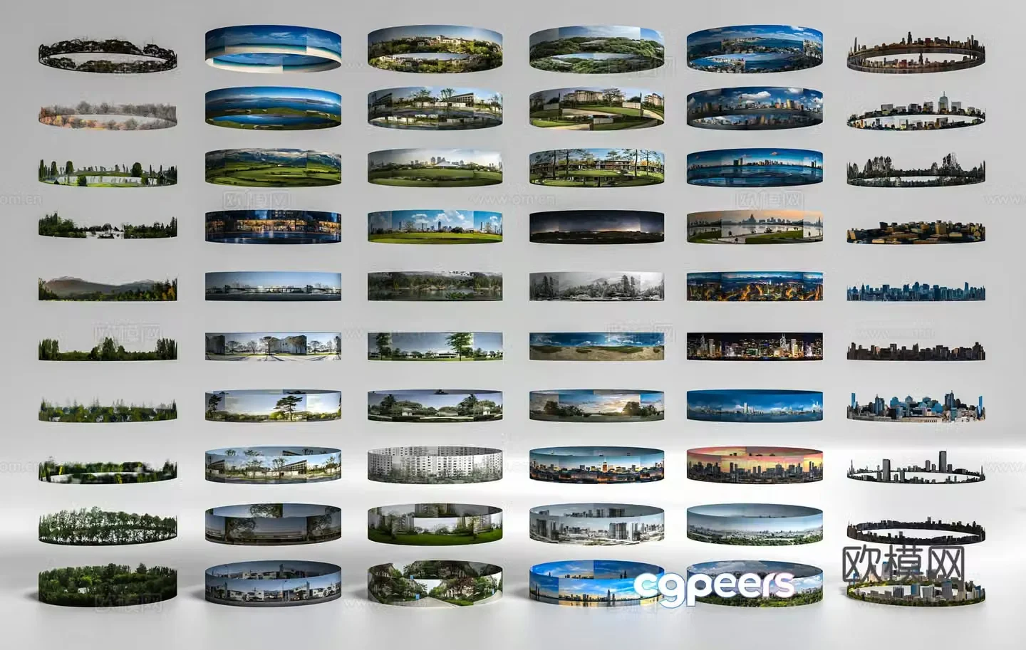Modern other materials Outdoors Surrounding Background Environmental Background City Outdoor Garden Landscape 3D Model