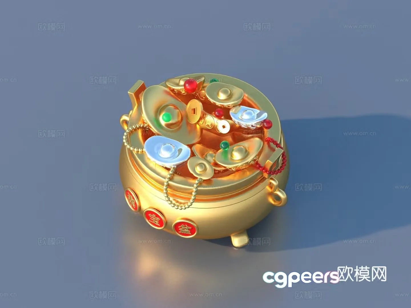 Ingot Gold Ingot Gold Coins 3D Model