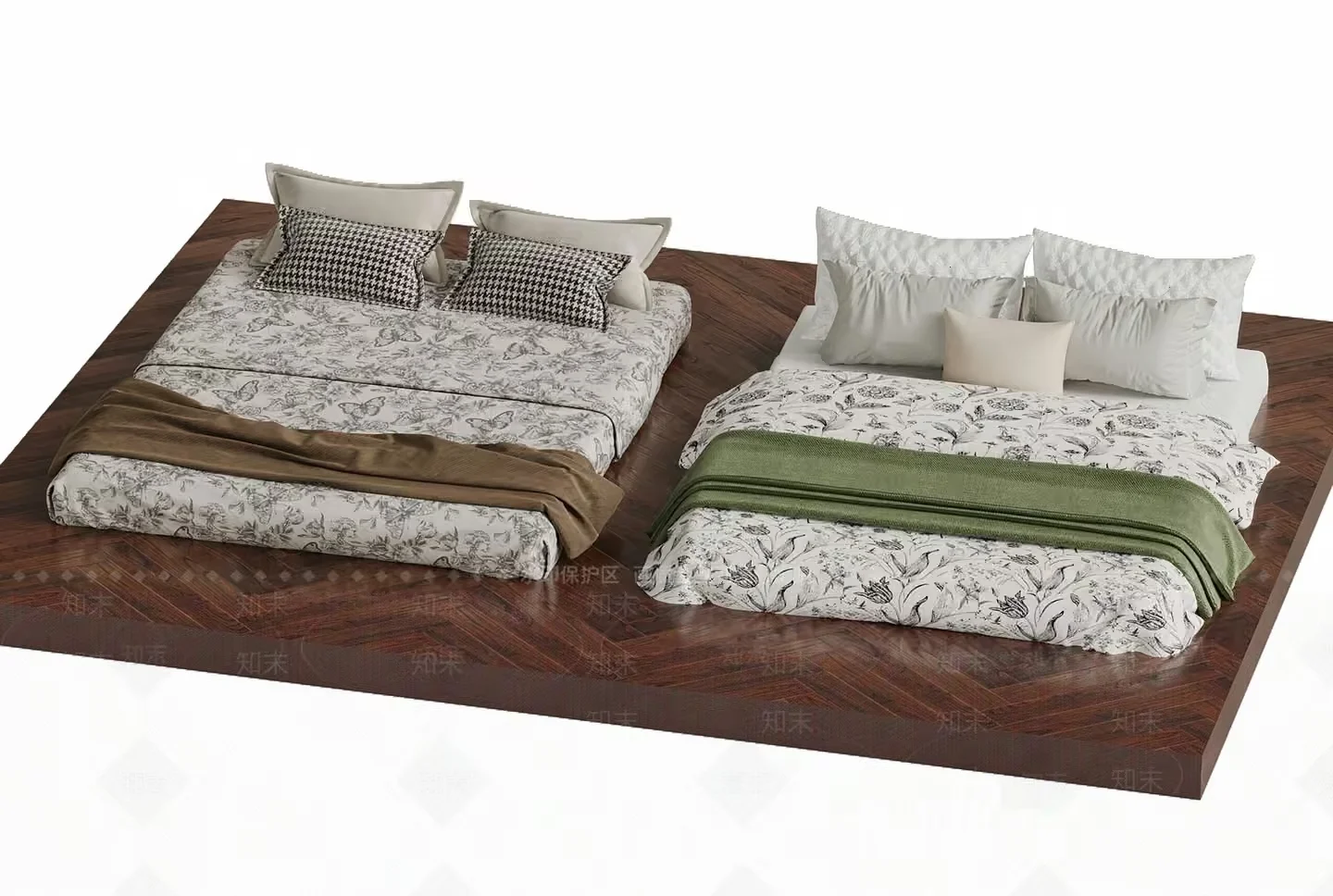 Cozy Bedroom Furniture 3D Model – 1632 – VRAY Render