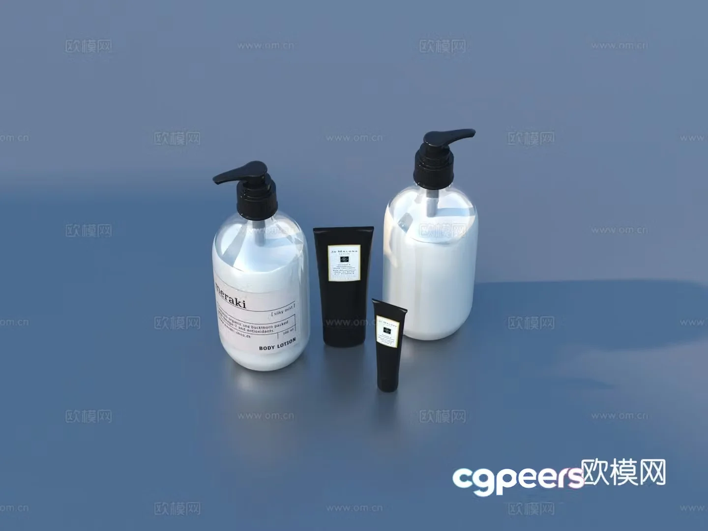 Shower gel Perfume Cosmetics Daily necessities 3D model