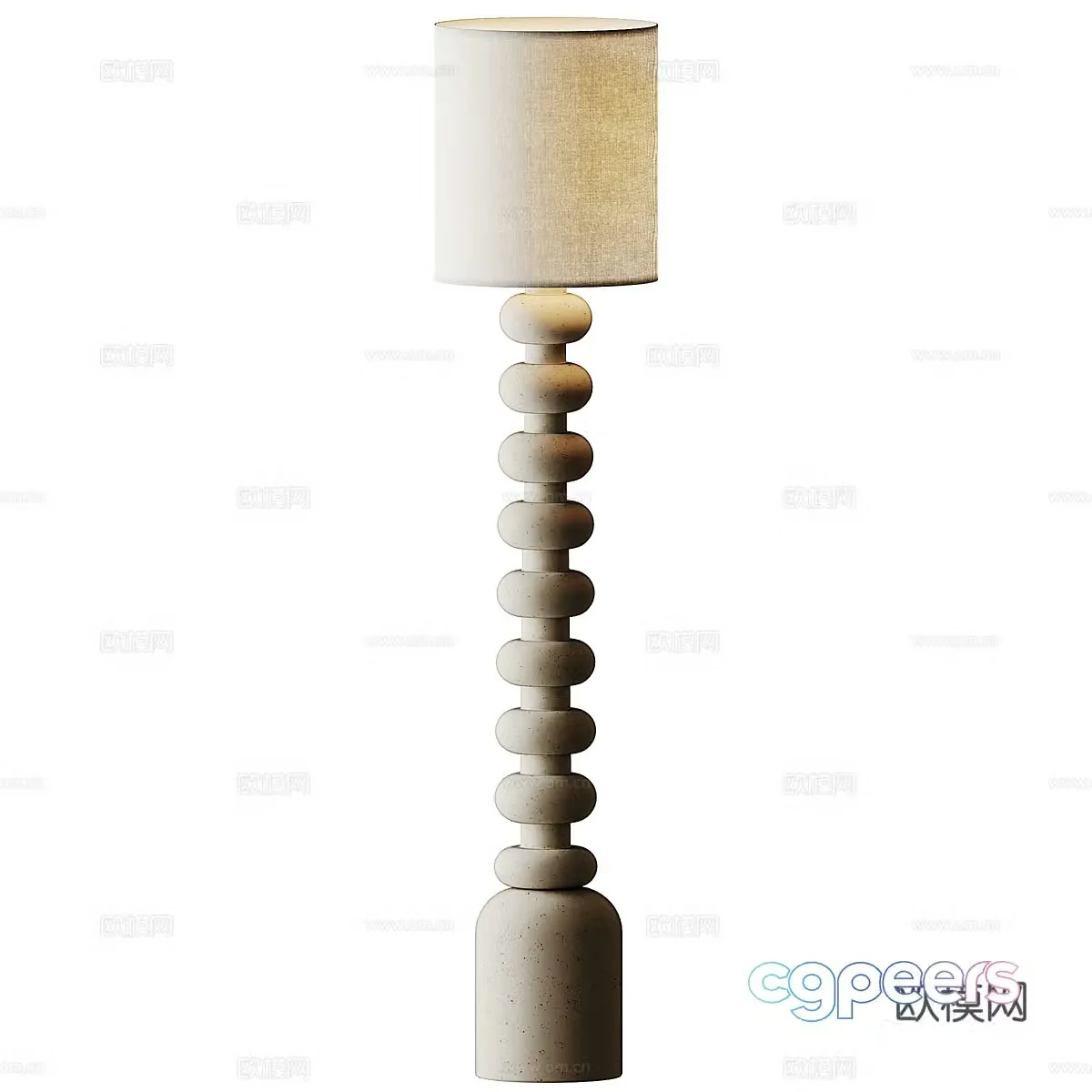 New Chinese floor lamp 3D model
