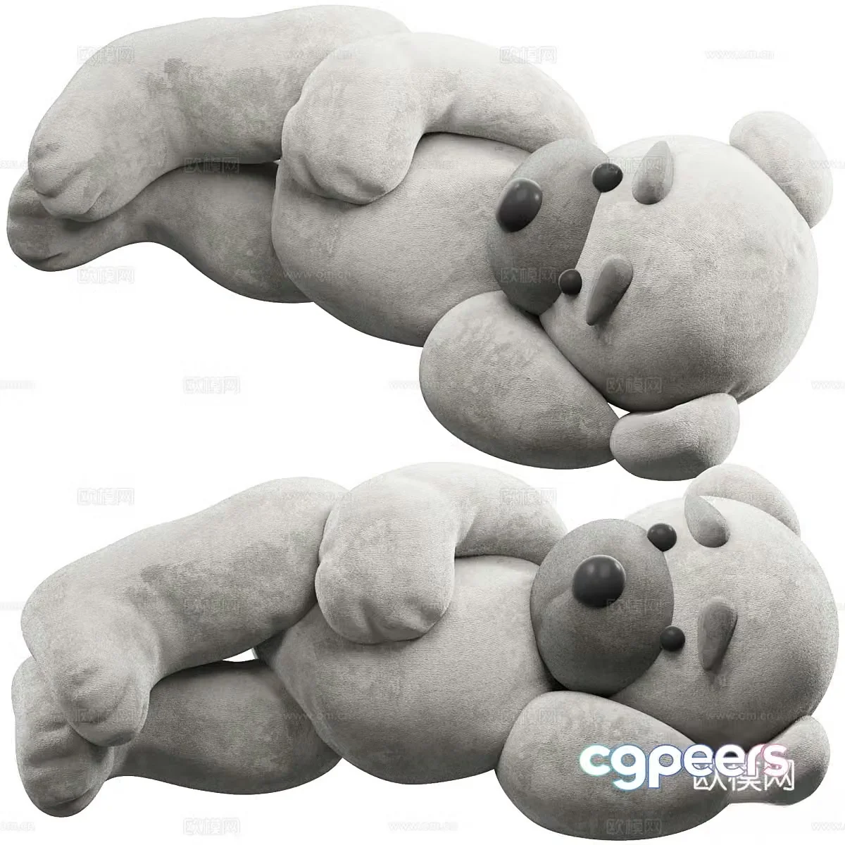 Plush teddy bear 3d model