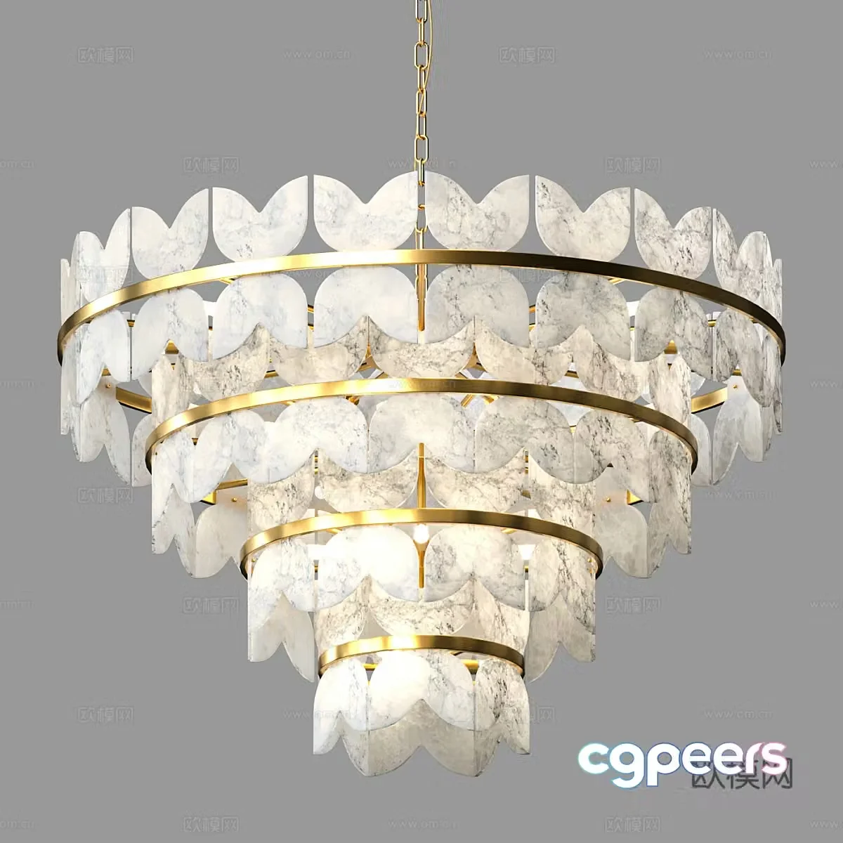 Modern simple light luxury chandeliers chandeliers simple chandeliers dining chandeliers living room chandeliers lamp 3d model