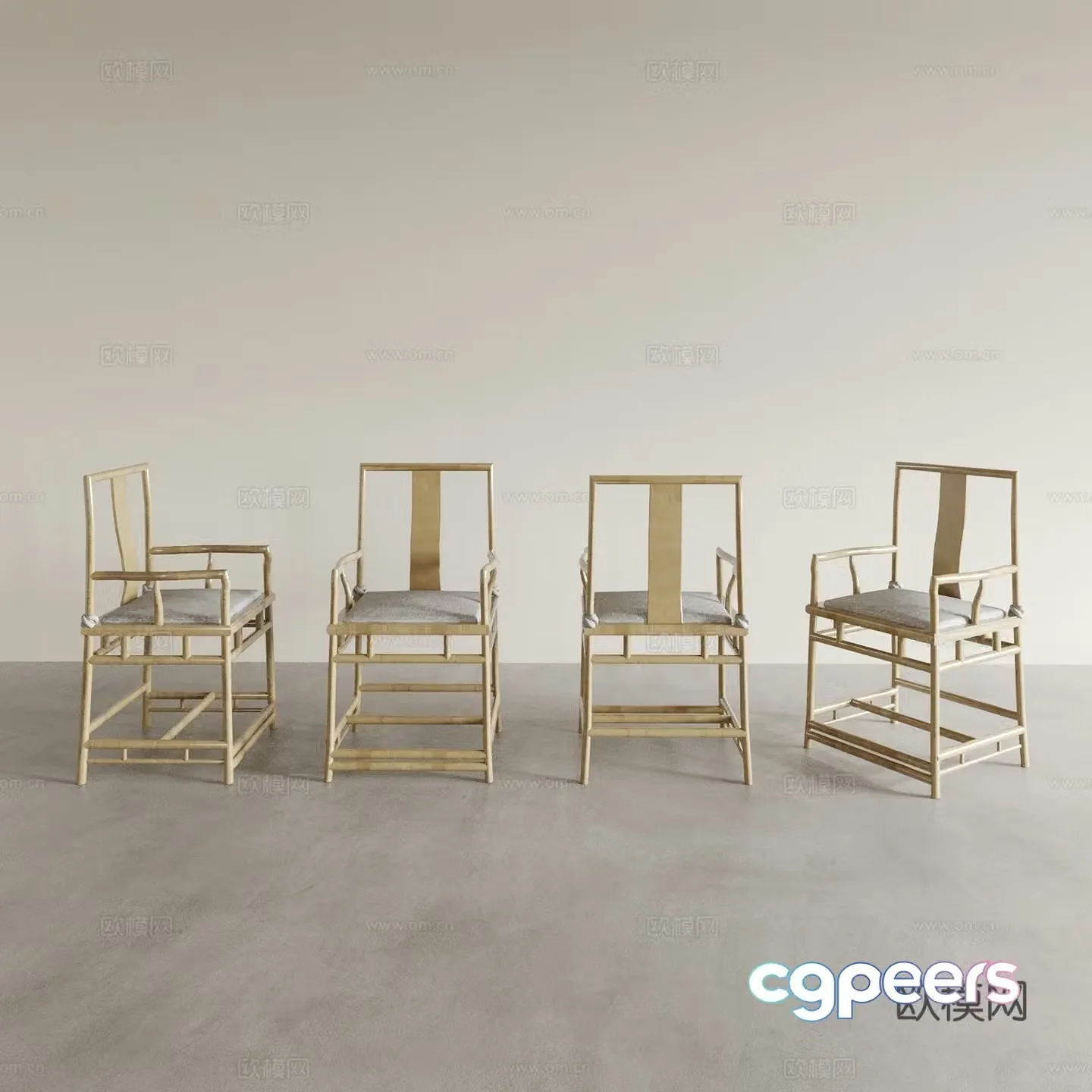 Dining chair Tea chair Leisure chair Coffee chair Taishi chair Sofa chair Back chair Desk chair 3d model