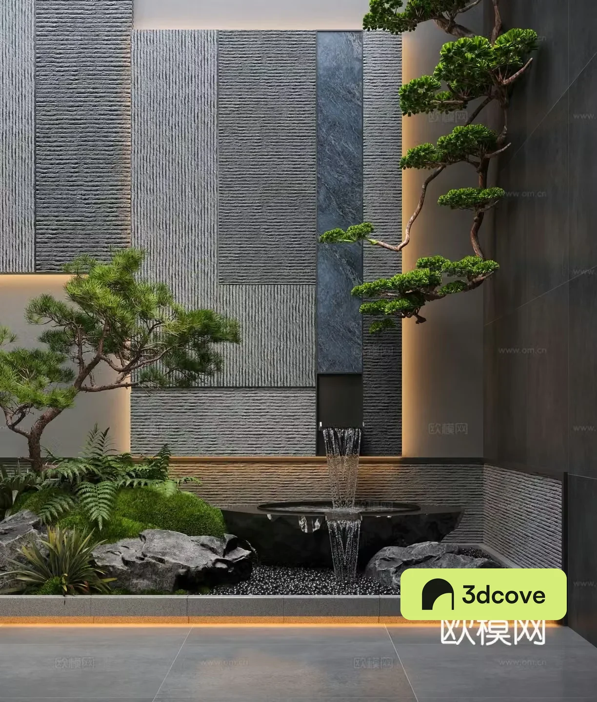 Modern water landscape indoor landscaping flowing water bowl indoor waterscape
