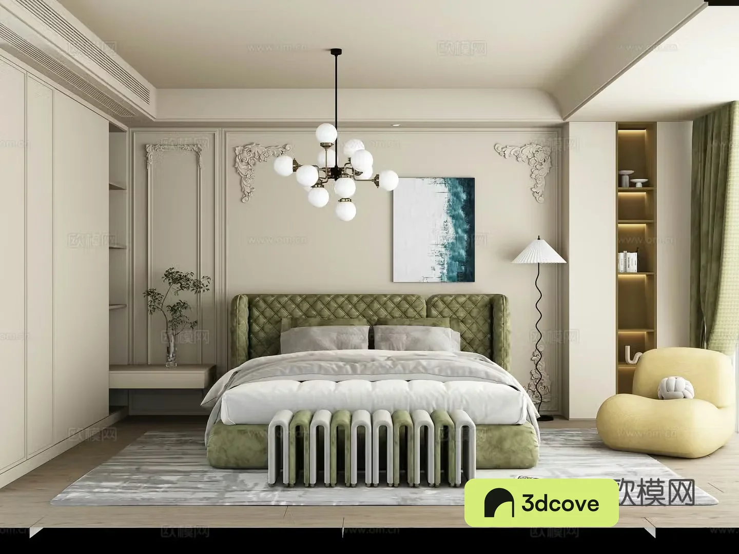 Modern French master room