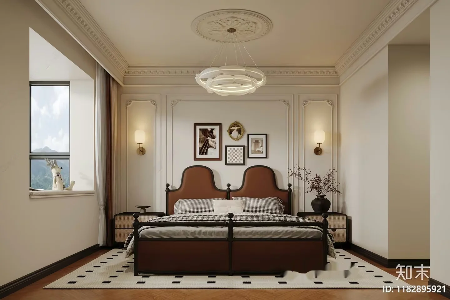 Cozy Bedroom 3D Model – 10676 – CORONA Render