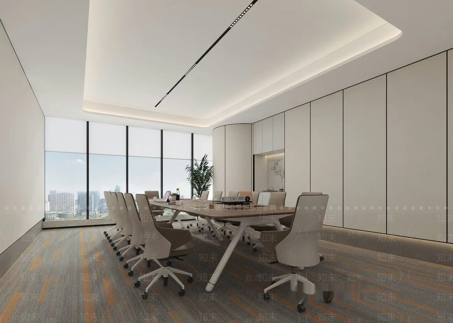 Modern Conference Room 3D Model – 1032 – VRAY Render