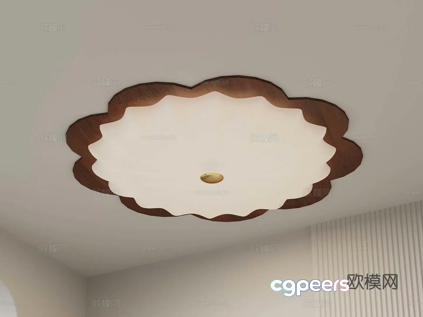 Modern Creamy Ceiling Light Children’s Ceiling Light 3D Model