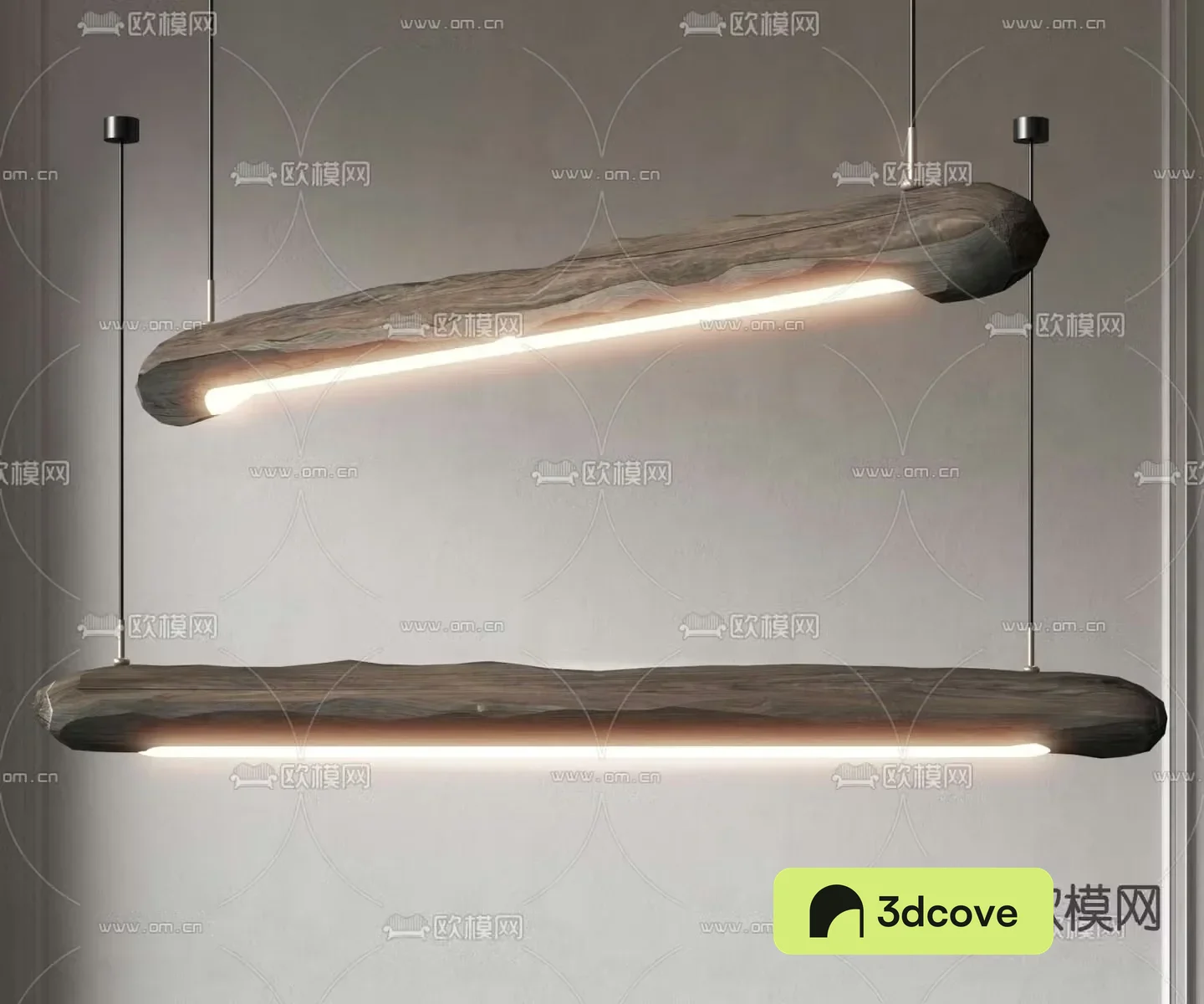 Wabi-sabi style chandelier