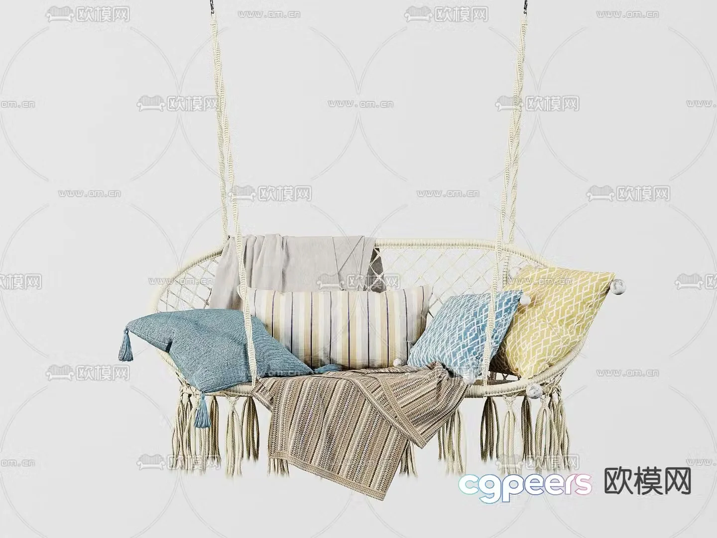 Leisure hanging chair cradle chair rocking chair swing chair 3d model