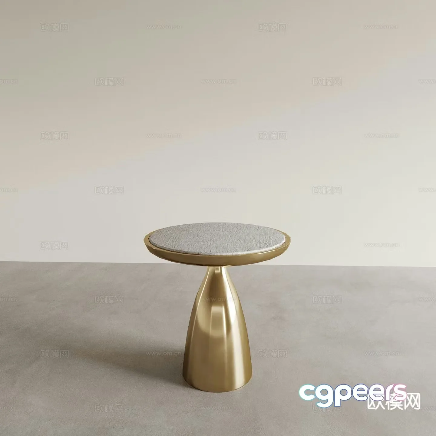 Light luxury corner table round table side table 3D model