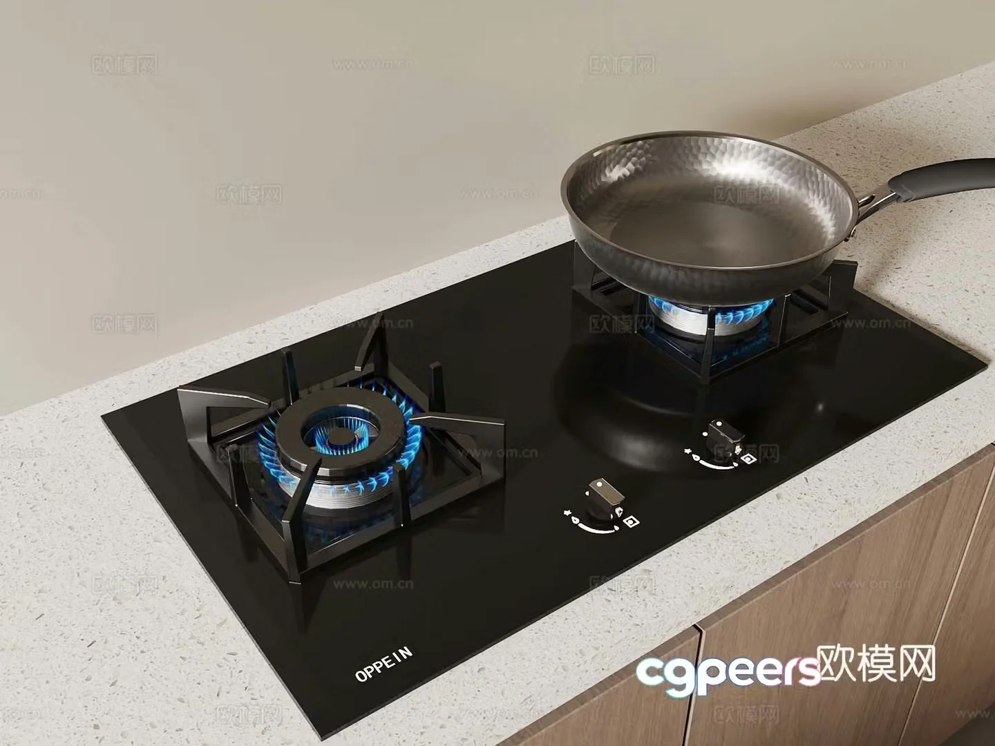 Modern gas stove gas stove stove stove 3D model