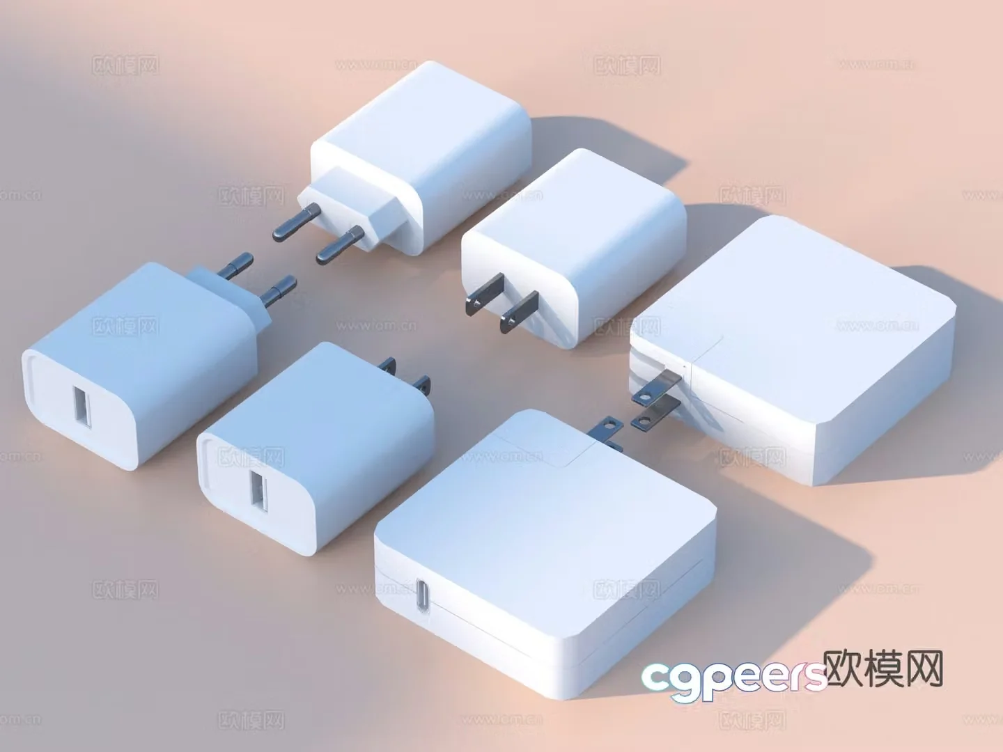 Charging head charger 3d model