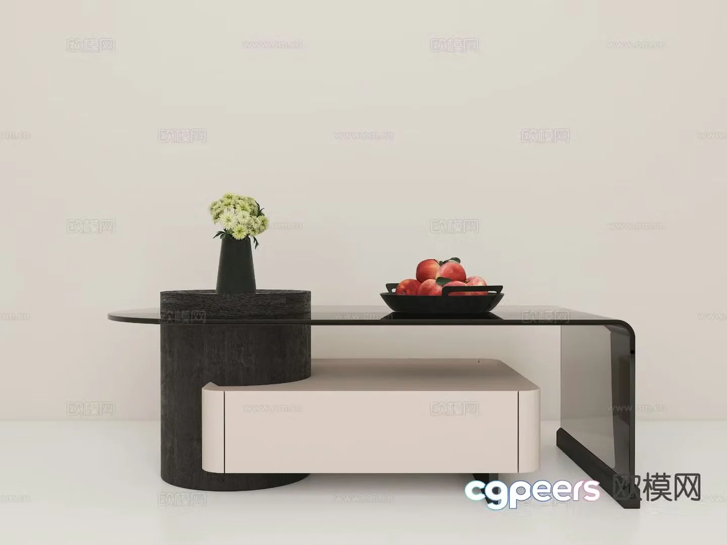 Modern coffee table 3d model