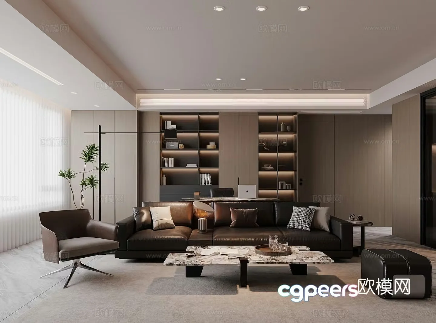 Italian living room 3d model