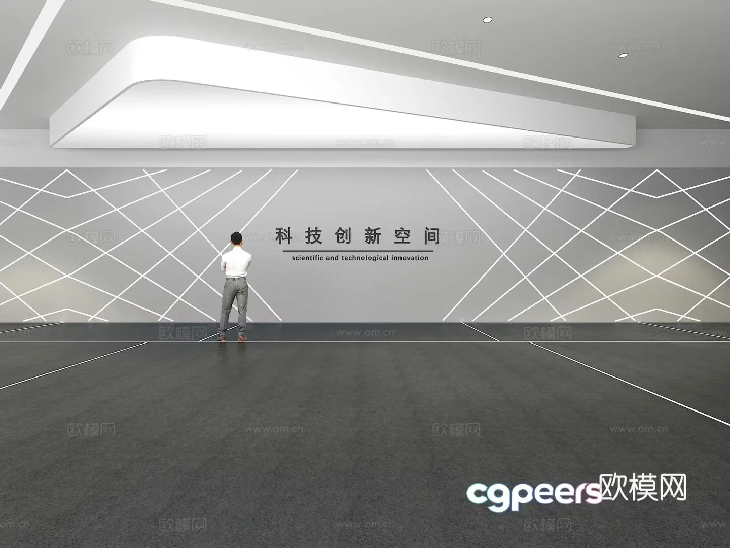 Cultural wall Corporate culture wall Display wall Theme wall Exhibition hall Campus culture Corridor 3D model