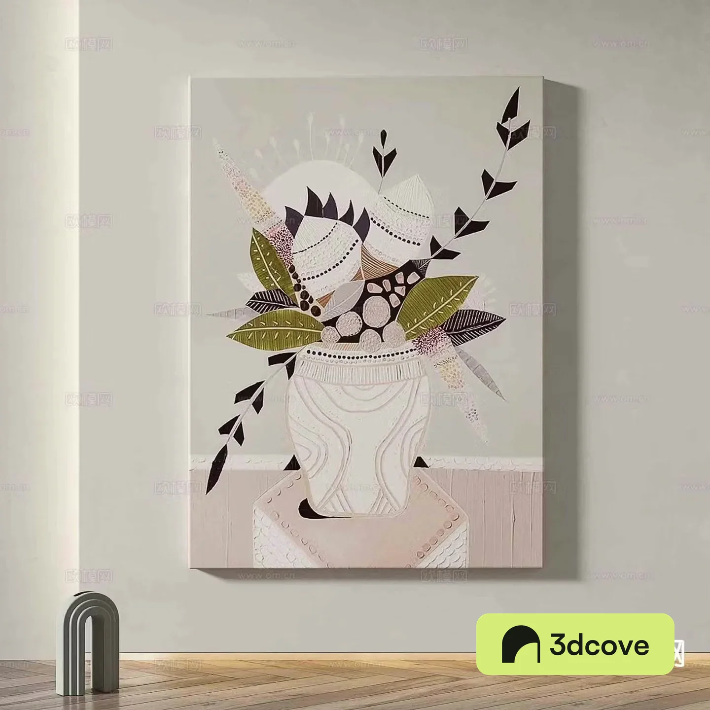 Retro painting simple painting oil painting decorative painting