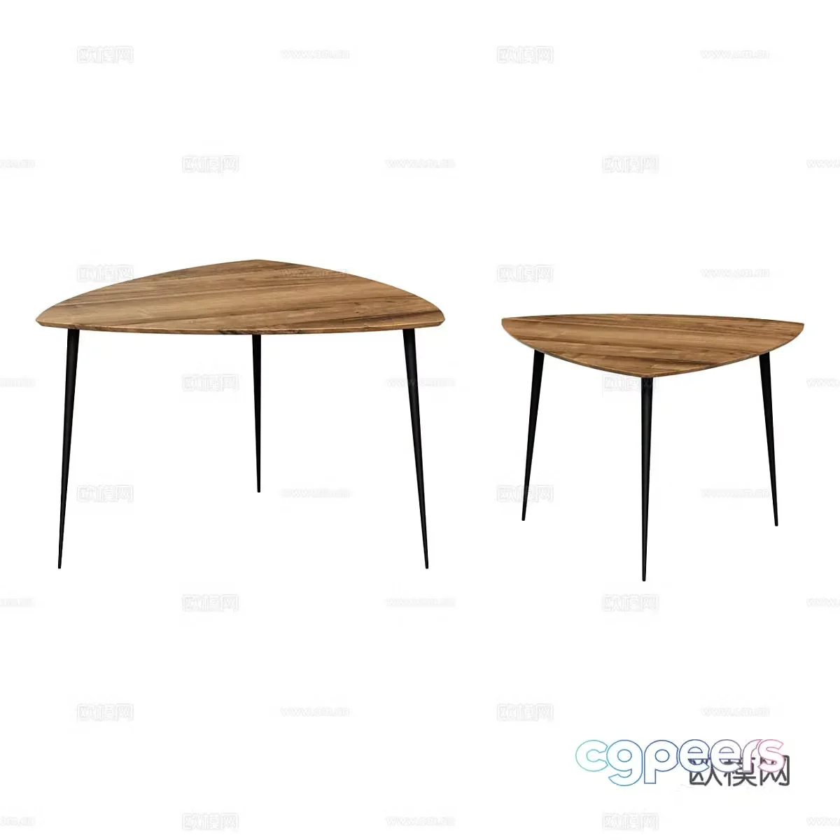 Tea table and chair 3d model