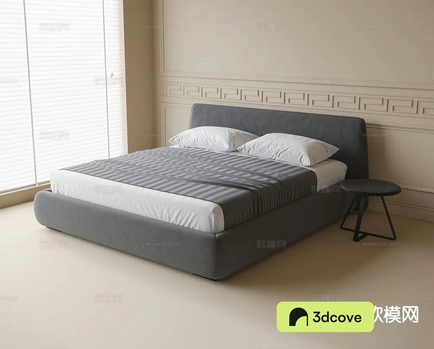 Modern double bed