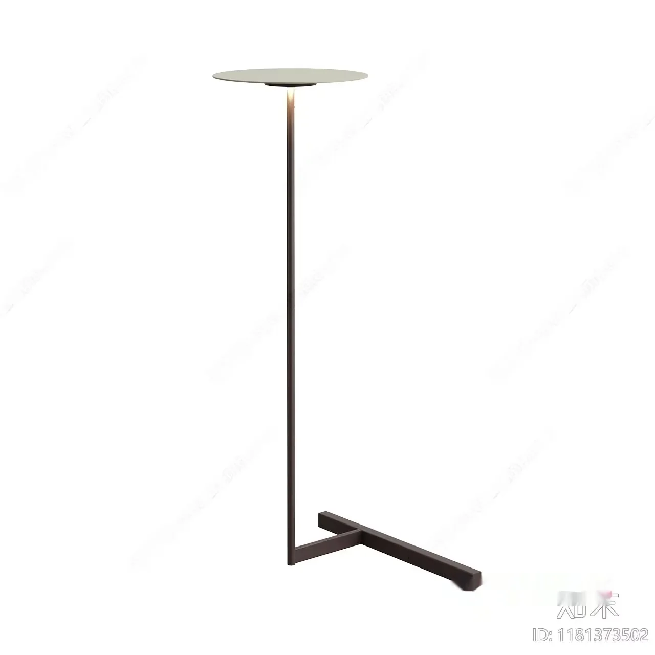 A Tall Floor Lamp With A Flat Round Top 3D Model – 21691 – VRAY Render
