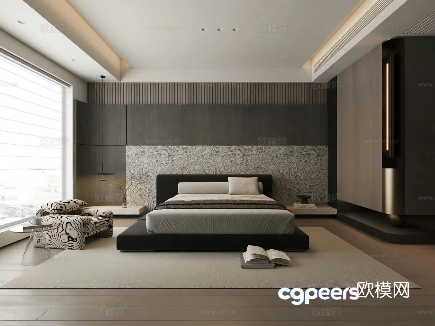 Italian style bedroom 3d model