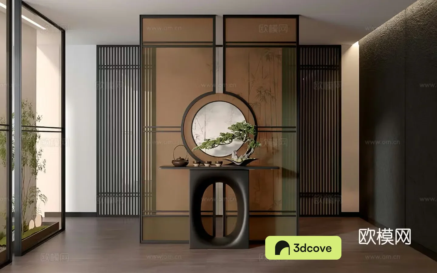 New Chinese style entrance case