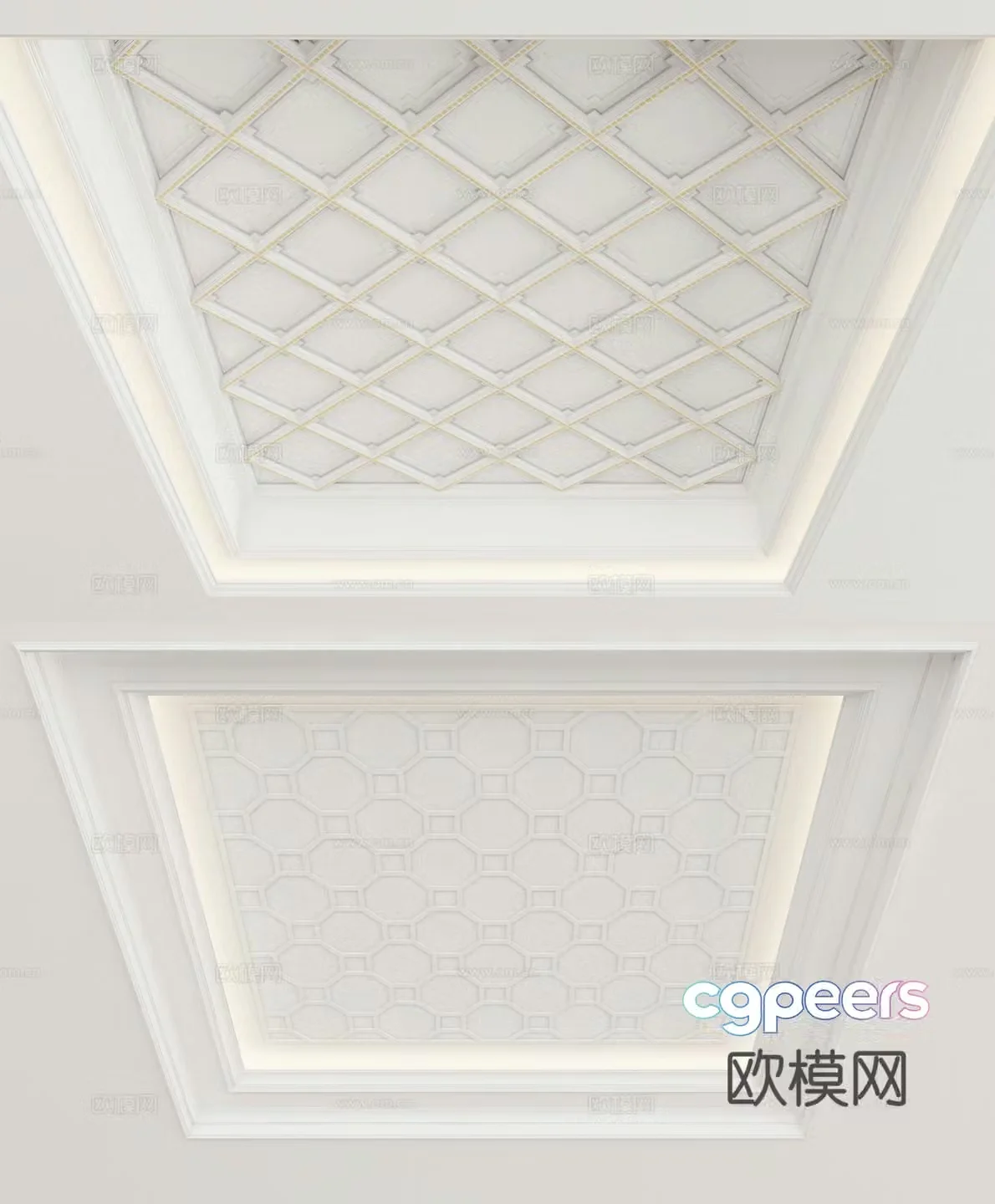 European style ceiling 3D model