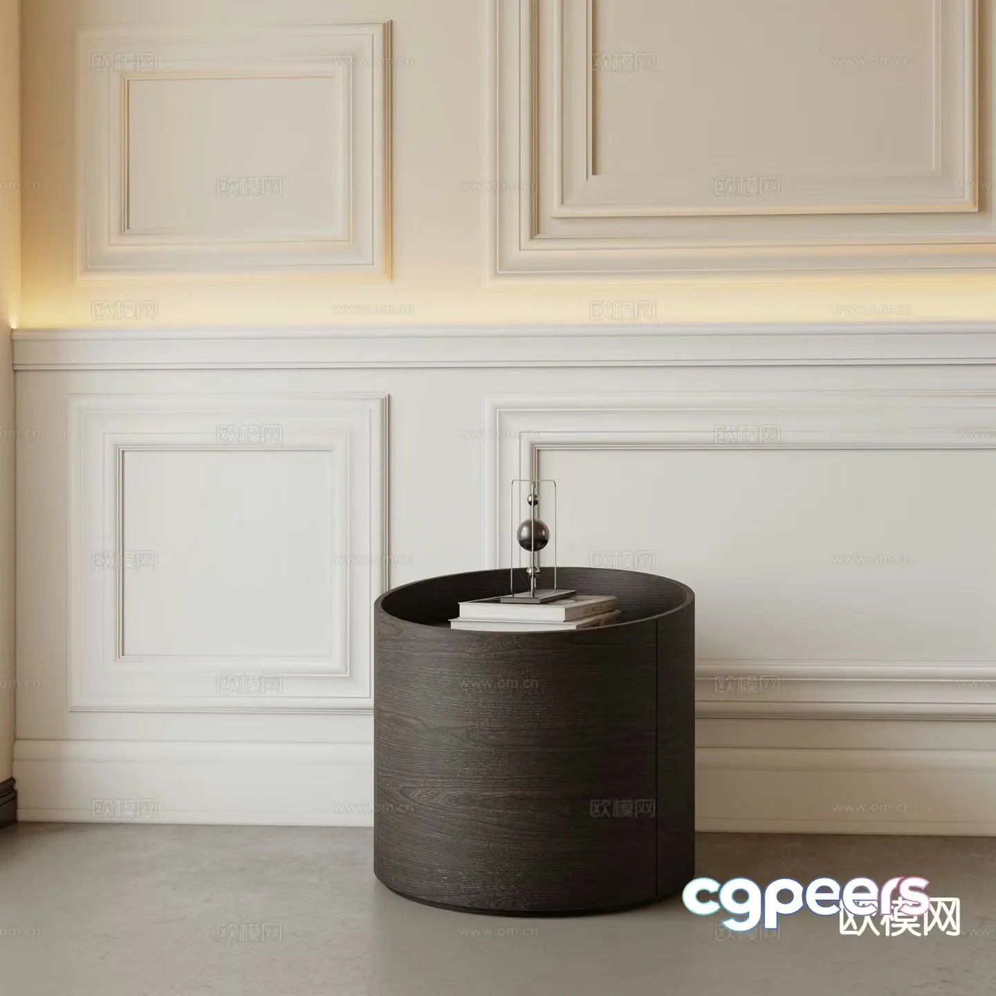 Modern bedside table 3d model