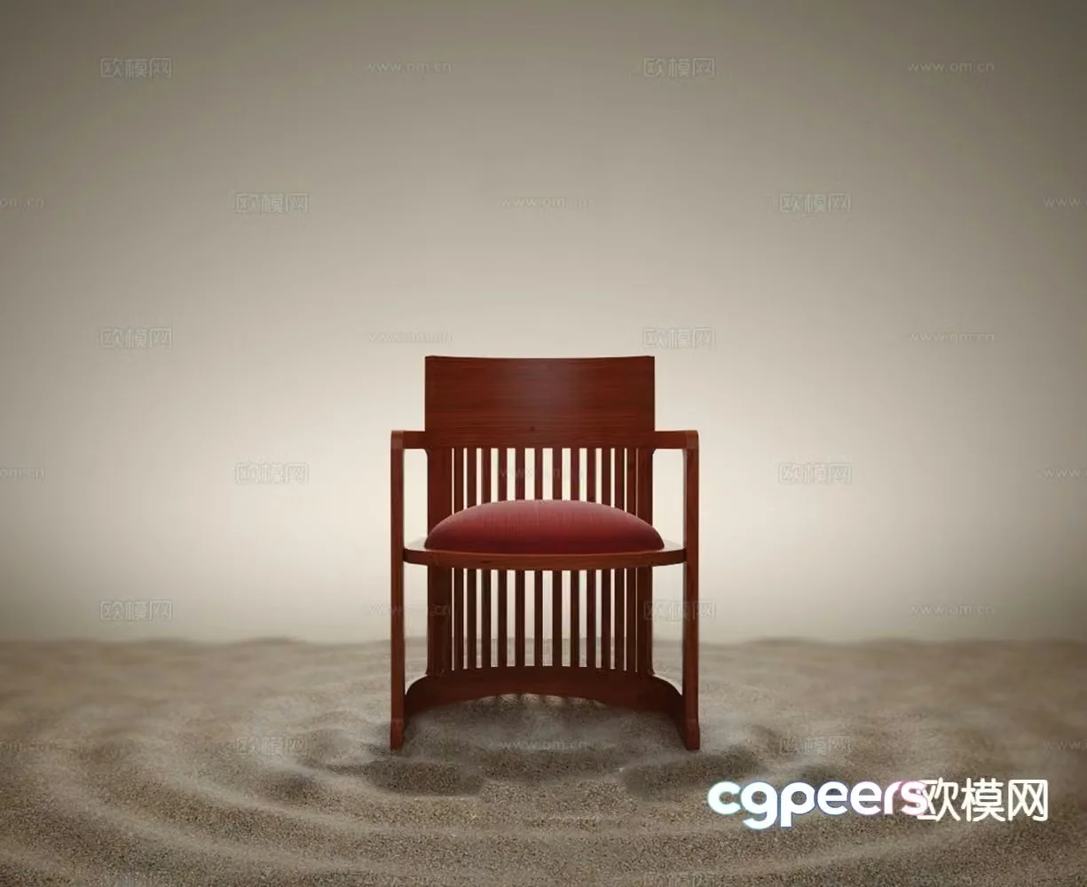 New Chinese style leisure chair chair armchair tea chair 3d model