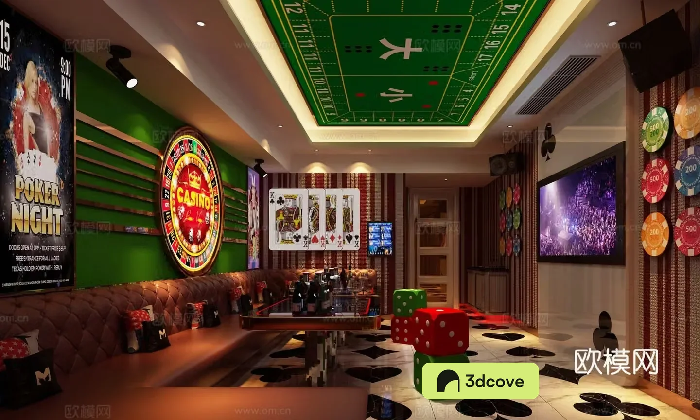 European KTV box nightclub bar