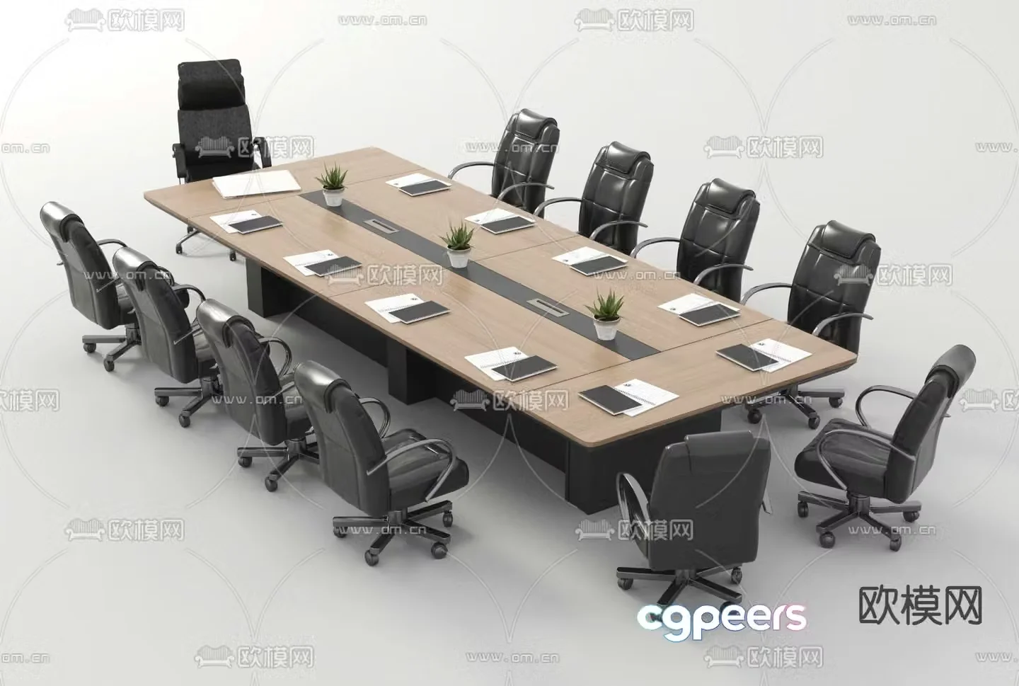 Modern conference table conference table 3d model