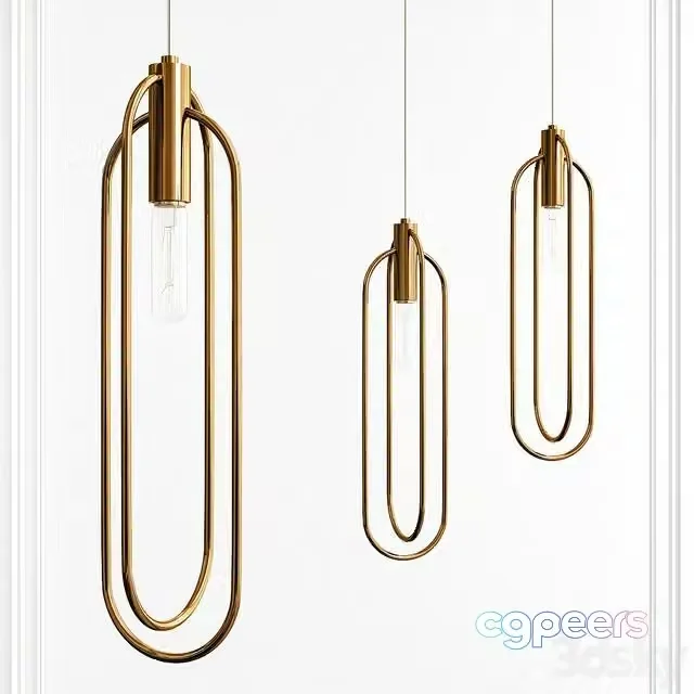 3ds Max Free – Brass tube hanger